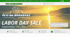 Desktop Screenshot of petsonbroadway.com