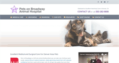 Desktop Screenshot of petsonbroadway.net