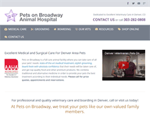 Tablet Screenshot of petsonbroadway.net